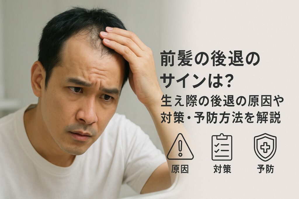 前髪の後退のサインは?生え際の後退の原因や対策・予防方法を解説 薄毛に悩む男性の為の美容室ならRELIVE - 薄毛に悩む男性のための完全個室美容室