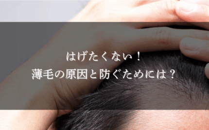 はげたくない!薄毛の原因と防ぐためには?