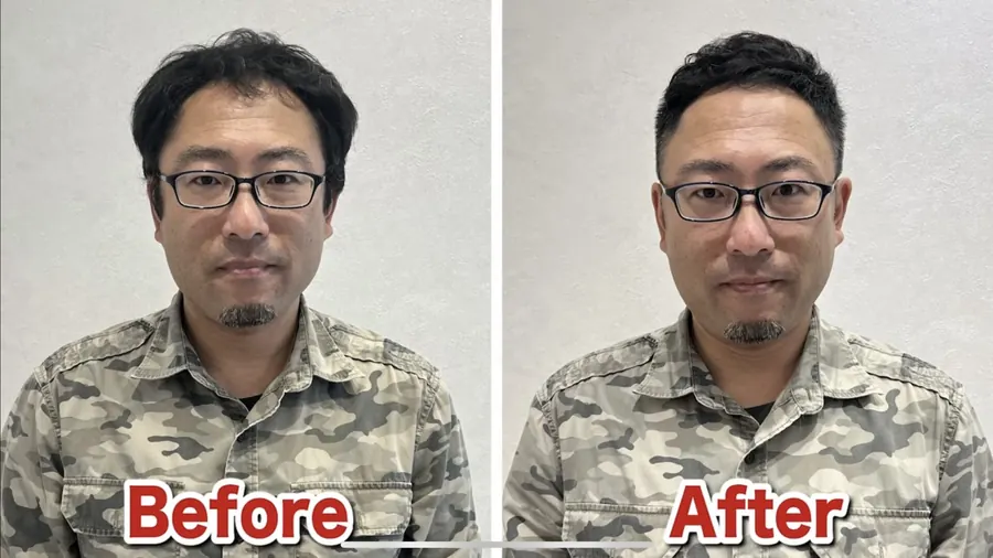 修飾稀疏的吹整方式
