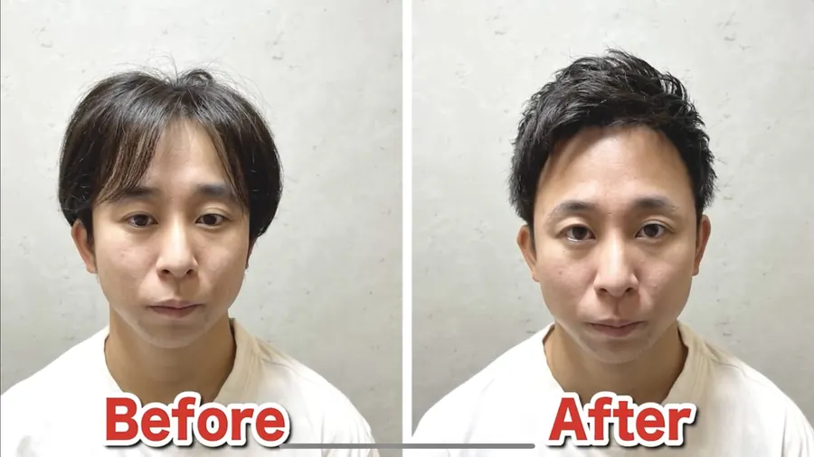 露出額頭讓頭頂有份量