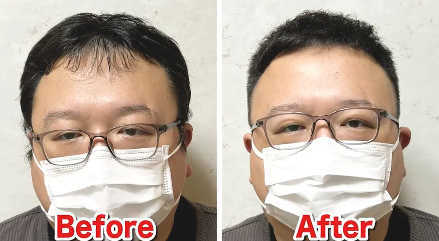 漸層削邊的型男寸頭