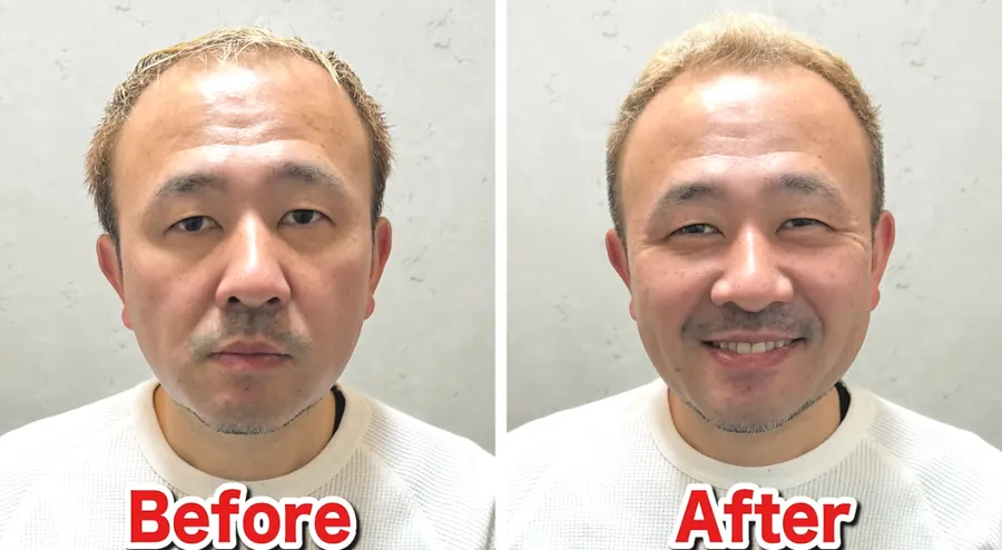 型男寸頭修飾M型禿