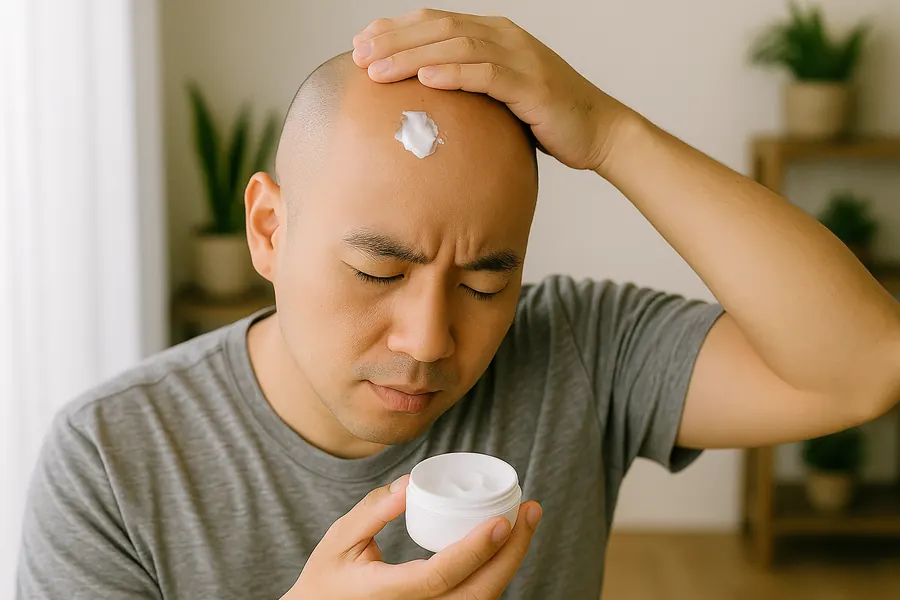 剃光頭之後的頭皮保濕