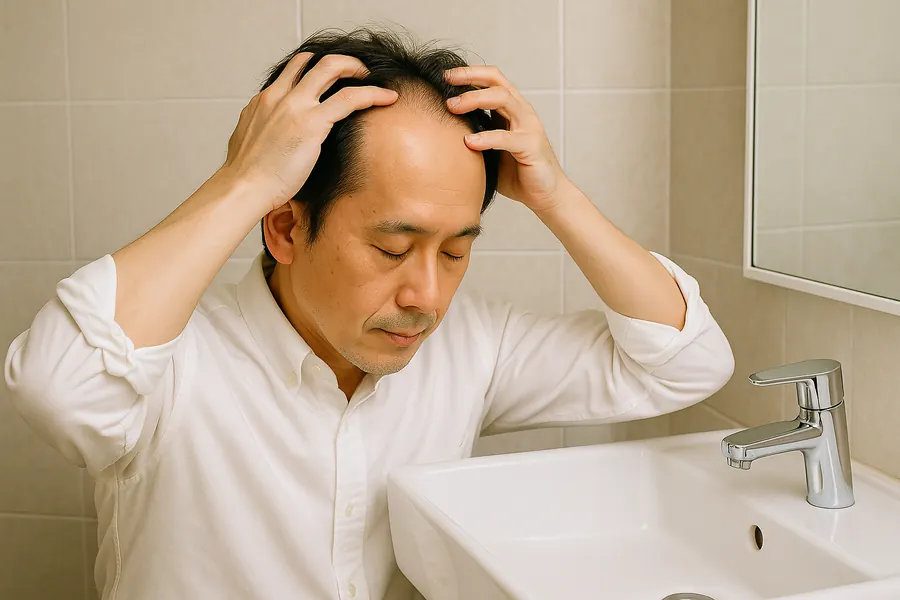 洗頭時檢查頭皮狀態