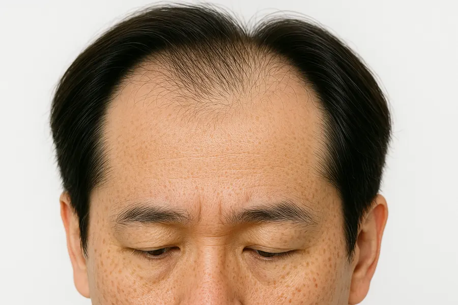 從上方看髮際線的形狀